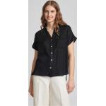 Schwarze Kurzärmelige Vero Moda Hemdblusen aus Viskose für Damen Größe XL 