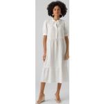 Weiße Vero Moda Freizeitkleider aus Baumwolle für Damen Größe L 