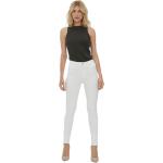 Reduzierte Weiße Unifarbene Vero Moda Slim Fit Jeans aus Kunstfaser für Damen Größe XS 