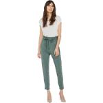 Grüne Unifarbene Vero Moda Paperbag-Hosen für Damen Größe XS 