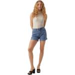 Reduzierte Blaue Vero Moda Jeans-Shorts mit Reißverschluss aus Kunstfaser für Damen Größe XS für den für den Sommer 