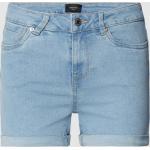 Hellblaue Vero Moda Jeans-Shorts aus Denim für Damen Größe S für den für den Sommer 