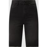 Schwarze Vero Moda Bio Jeans-Shorts mit Reißverschluss aus Denim für Damen Größe XS 