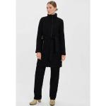 Schwarze Vero Moda Mini Stehkragen Kurzmäntel mit Reißverschluss für Damen Größe XS für den für den Winter 