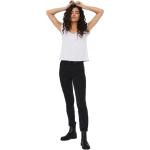 Weiße Unifarbene Langärmelige Vero Moda V-Ausschnitt T-Shirts für Damen Größe XS für den für den Sommer 