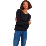 Schwarze Langärmelige Vero Moda T-Shirts für Damen Größe L 