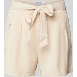 Offwhitefarbene Vero Moda Kurze Hosen aus Lyocell für Damen Größe L 