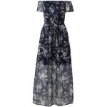 Reduzierte Blaue Blumenmuster Vero Moda Maxi Sommerkleider aus Polyester für Damen Größe XS 