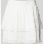 Weiße Vero Moda Mini Miniröcke aus Baumwolle für Damen Größe L 