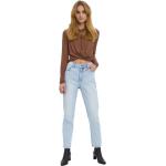 Hellblaue Unifarbene Vero Moda Mom-Jeans & Karottenjeans für Damen Größe XS Weite 29 