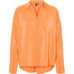 Orange Oversize Langärmelige Vero Moda Damenlongsleeves & Damenlangarmshirts 