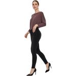 Reduzierte Schwarze Unifarbene Vero Moda Bio Skinny Jeans aus Denim für Damen Größe XS 