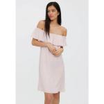 Pinke Kurzärmelige Vero Moda Mini Minikleider & kurze Kleider aus Lyocell für Damen Größe M für den für den Sommer 
