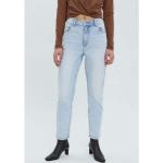 Hellblaue Vero Moda Stretch-Jeans mit Reißverschluss aus Baumwolle für Damen Größe XXL 