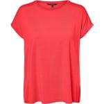Rote Vero Moda Rundhals-Ausschnitt T-Shirts für Damen Größe L 