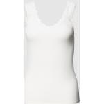 Weiße Vero Moda V-Ausschnitt Tank-Tops für Damen Größe XL für den für den Sommer 
