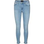 Reduzierte Hellblaue Sportliche Vero Moda Slim Fit Jeans aus Denim für Damen Größe S 