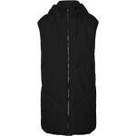 Schwarze Gesteppte Vero Moda Kapuzenmäntel mit Kapuze für Damen Größe XS für den für den Herbst 