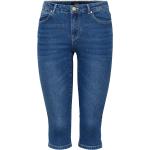 Blaue Jeans-Bermudas mit Reißverschluss aus Denim für Damen Größe M 