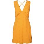 Gelbe Vero Moda Mini Damenkleider Größe M 
