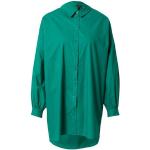Reduzierte Grüne Unifarbene Langärmelige Vero Moda Langarmblusen aus Baumwolle für Damen Größe XS für den für den Frühling 