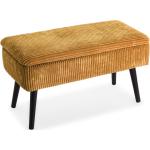 Gelbe Truhenbänke & Sitztruhen aus Holz mit Stauraum Breite 0-50cm, Höhe 0-50cm, Tiefe 50-100cm 