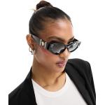Schwarze VERSACE Cateye Sonnenbrillen aus Kunststoff für Damen 