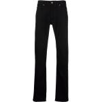 Schwarze Bestickte VERSACE Jeans Jeans mit Stickerei mit Reißverschluss aus Leder für Herren Weite 30, Länge 36 