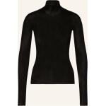 Schwarze VERSACE Stehkragen Kaschmir-Pullover aus Wolle für Damen Größe XS 