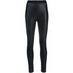 Versace Jeans Couture, Glänzende High-Waisted Leggings Black, Damen, Größe: S