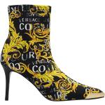 Gelbe VERSACE Jeans Spitze Ankle Boots & Klassische Stiefeletten aus Gummi für Damen Größe 41 