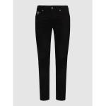 Schwarze Unifarbene VERSACE Jeans Jeans mit Stickerei aus Baumwollmischung für Herren 