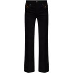 Schwarze Bestickte VERSACE Jeans Jeans mit Stickerei mit Reißverschluss aus Denim für Damen 