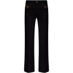 Schwarze Bestickte VERSACE Jeans Jeans mit Stickerei mit Reißverschluss aus Denim für Damen 