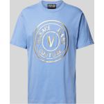 Versace Jeans Couture T-Shirt mit Rundhalsausschnitt (XL Hellblau)