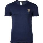 Blaue Unifarbene VERSACE Jeans V-Ausschnitt T-Shirts für Herren Größe XXL 