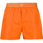 Orange Bestickte VERSACE Herrenbadeshorts & Herrenboardshorts aus Polyester Größe XXL 