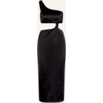 Reduzierte Schwarze VERSACE One Shoulder One-Shoulder-Kleider mit Cutwork aus Polyamid für Damen Größe XS 