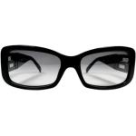 Schwarze VERSACE Rechteckige Retro Sonnenbrillen für Damen 