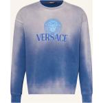 Blaue VERSACE Herrensweatshirts aus Baumwolle Größe XXL 
