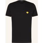 Schwarze VERSACE T-Shirts aus Baumwolle für Herren Übergrößen 