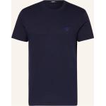 Dunkelblaue VERSACE T-Shirts aus Baumwolle für Herren Übergrößen 