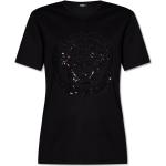 Reduzierte Schwarze Kurzärmelige VERSACE T-Shirts für Damen 
