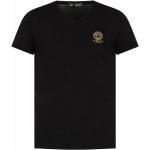 Schwarze VERSACE V-Ausschnitt T-Shirts für Herren Größe 3 XL 