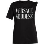 Reduzierte Schwarze Kurzärmelige VERSACE T-Shirts für Damen Größe XS 