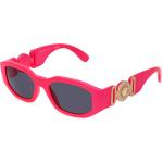 Rosa VERSACE Rechteckige Rechteckige Sonnenbrillen aus Kunststoff für Herren 