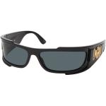 Schwarze VERSACE Rechteckige Rechteckige Sonnenbrillen aus Kunststoff für Herren 