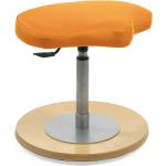 Orange PerfectFurn Runde Sitzhocker aus Stoff höhenverstellbar Breite 0-50cm, Höhe 0-50cm, Tiefe 0-50cm 