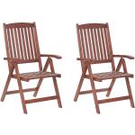 Reduzierte Dunkelbraune Rustikale Gartenstühle & Balkonstühle aus Akazienholz Breite 50-100cm, Höhe 50-100cm 