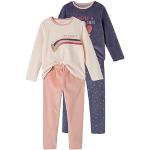 Altrosa Vertbaudet Kinderschlafanzüge & Kinderpyjamas für Mädchen Größe 116 2-teilig 